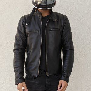 Soul Revolver Cafe Racer Motorcycle Leather Jacket